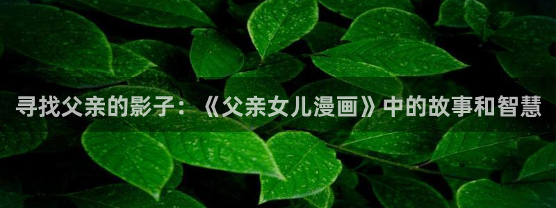 拷贝漫画最新版本官方下载：寻找父亲的影子：《父亲女儿漫画》中的故事和智慧